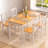 Elea 4 - Person Four Leg Base Dining Set-583935832-590125135