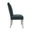 Chaise d'appoint rembourrée noire Massucci