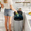 HOMCOM 55L Sensor Bin, Automatic Touchless Kitchen Bin, Silver Tone