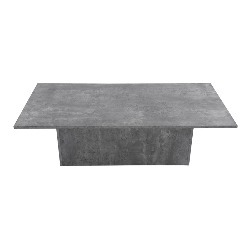 Modern Coffee Table With Pedestal, Black