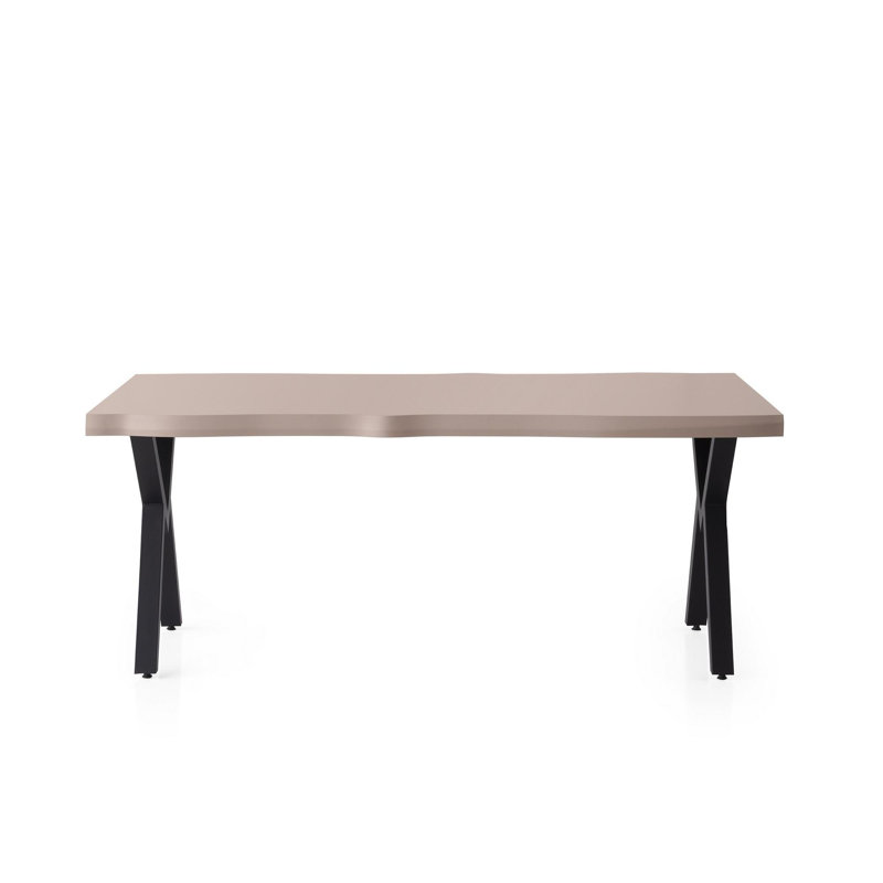 Ferro Beech Dining Table, Light Mocha