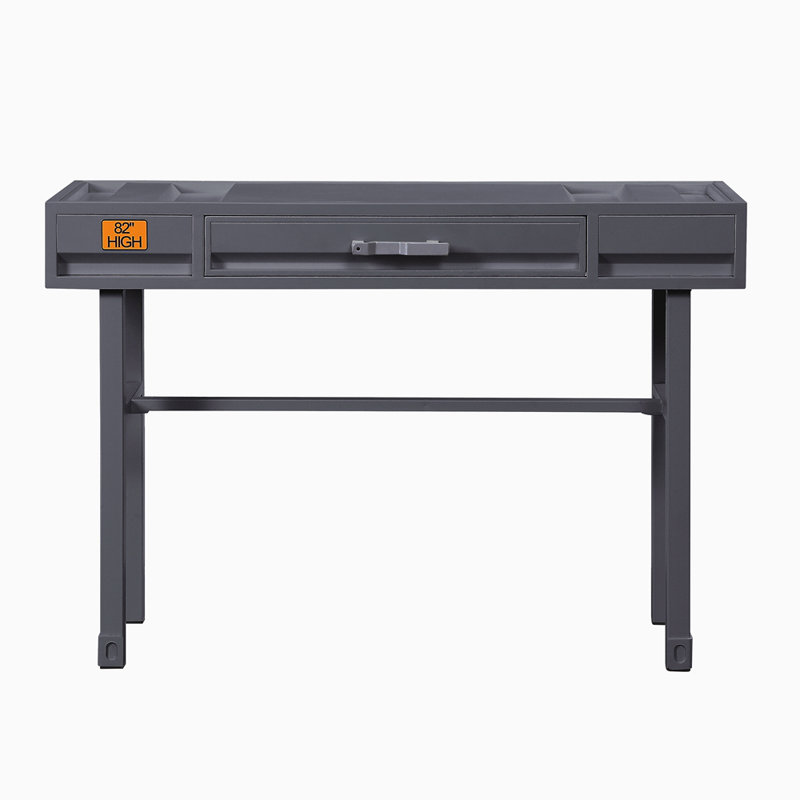 Bureau d'écriture avec 1 tiroir, Gris