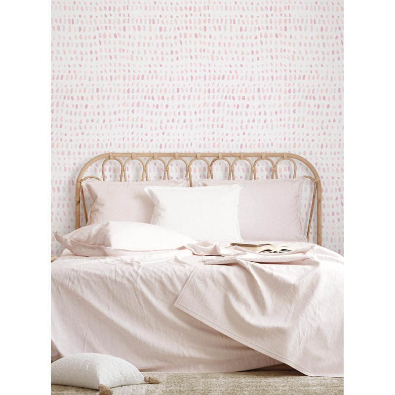 Confetti Time Peel And Stick Vinyl Wallpaper, Pink