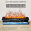 8 flammes de couleur 3D avec foyers Vpaor inserts et foyers électriques autoportants SANS chauffage avec télécommande et application intelligente Fumoir à vapeur d'humidificateur-422689998