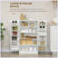 Armoire de cuisine autoportante moderne avec 12 tablettes de porte-105892039