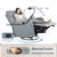 Chaise berçante pivotante, petite chaise berçante moderne, chaise berçante de chambre à coucher