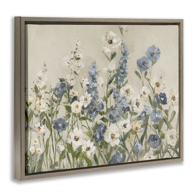 Garden Blossoms, Montalcino Elm Floater Frame, 17" H x 21" W
