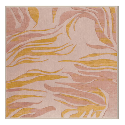Tapis abstrait lavable à la machine