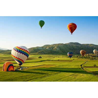 Laureins Hot Air Balloons Flying by Alizada Studios - Wrapped Canvas Print