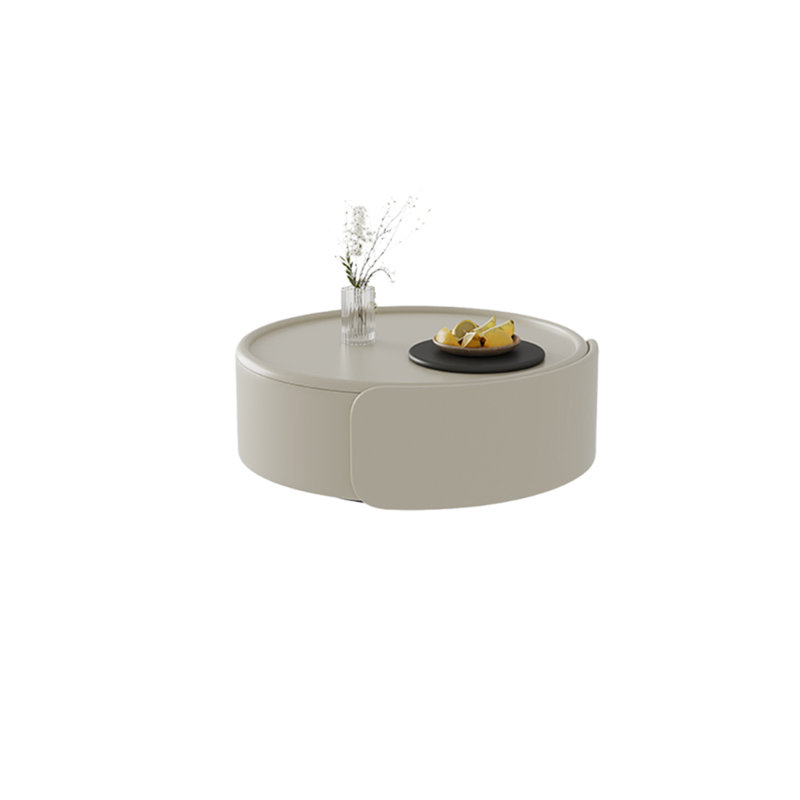 Modern Coffee Table with Drawer, 13.38" H x 31.49" L x 31.49" D