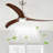 52" Solid Wood Blade Ceiling Fan with Light & Remote, 6 Speed, 3 Color, Reversible Motor-407394062