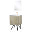 Rustique 24 po Meuble-lavabo X 20 avec comptoir en marbre et robinet en or rose - 18 po-932994455