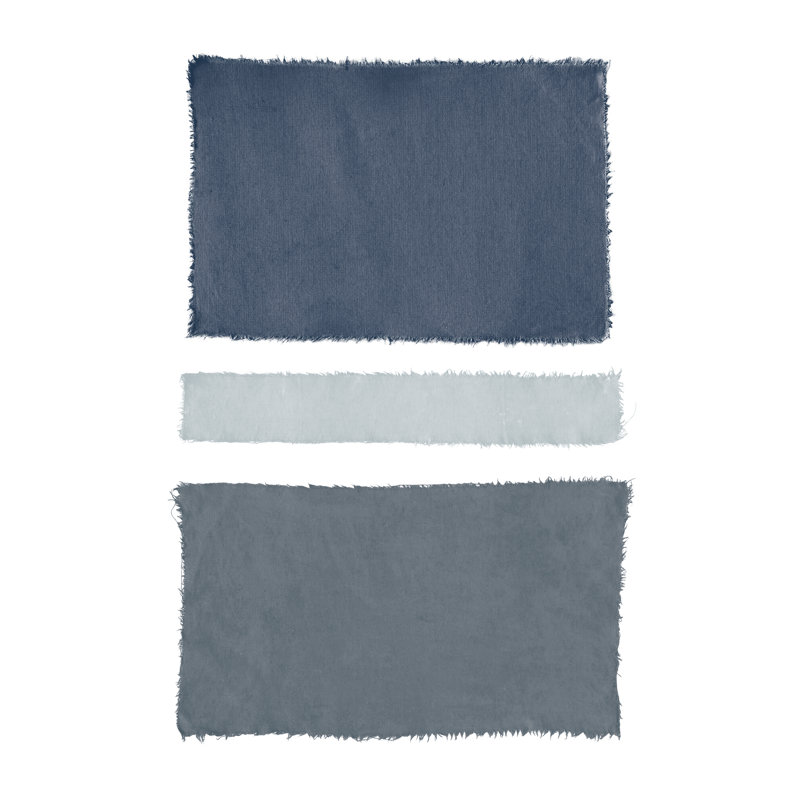 «Weaving V» par - Peinture sur toile tendue, H 18 po x l 12 po