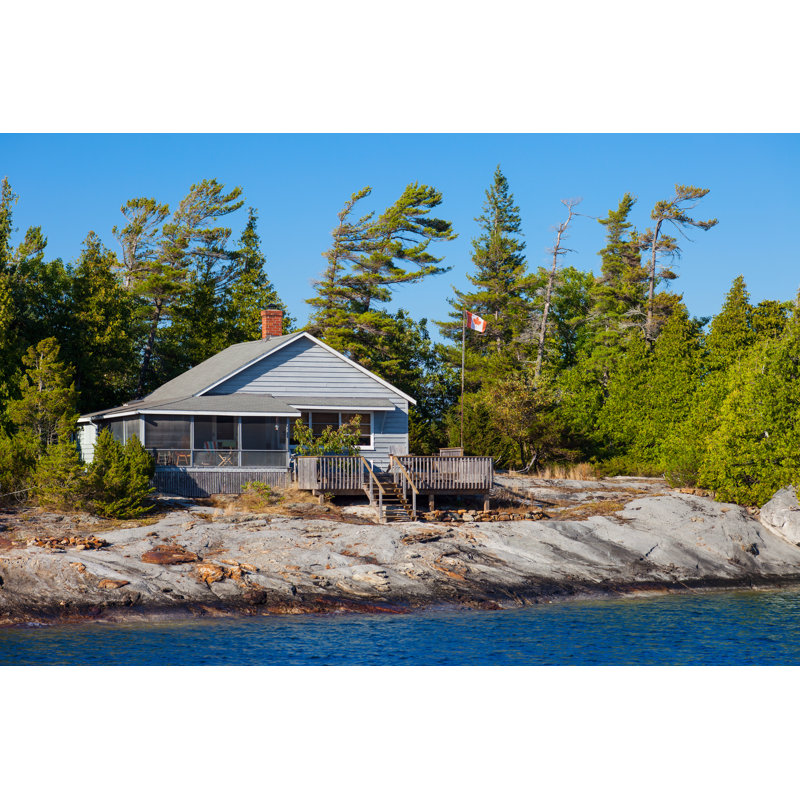 Lake Cottage, Canada par Benedek, H 32 po x l 48 po