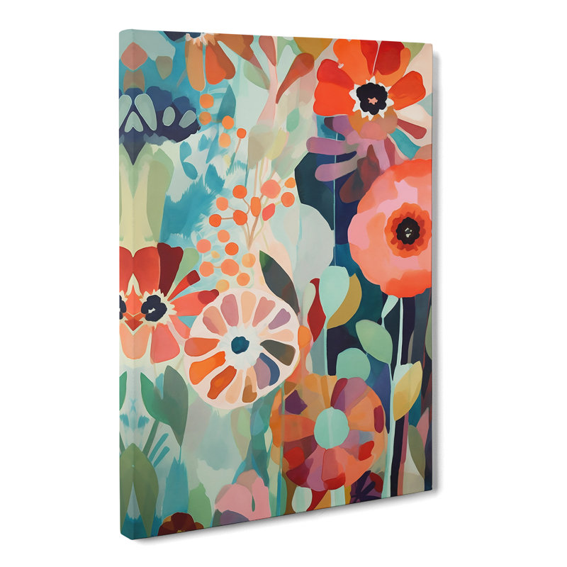 Audu Flowers Orphism Vol.4 - Wrapped Canvas Print, 50cm H x 35cm W x 3cm D