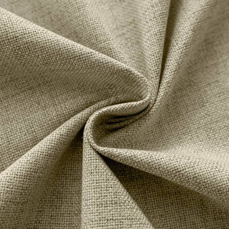 Ensemble de 2 panneaux de rideaux occultant 100% polyester Leming, L 52 po x L 63 po, Avoine