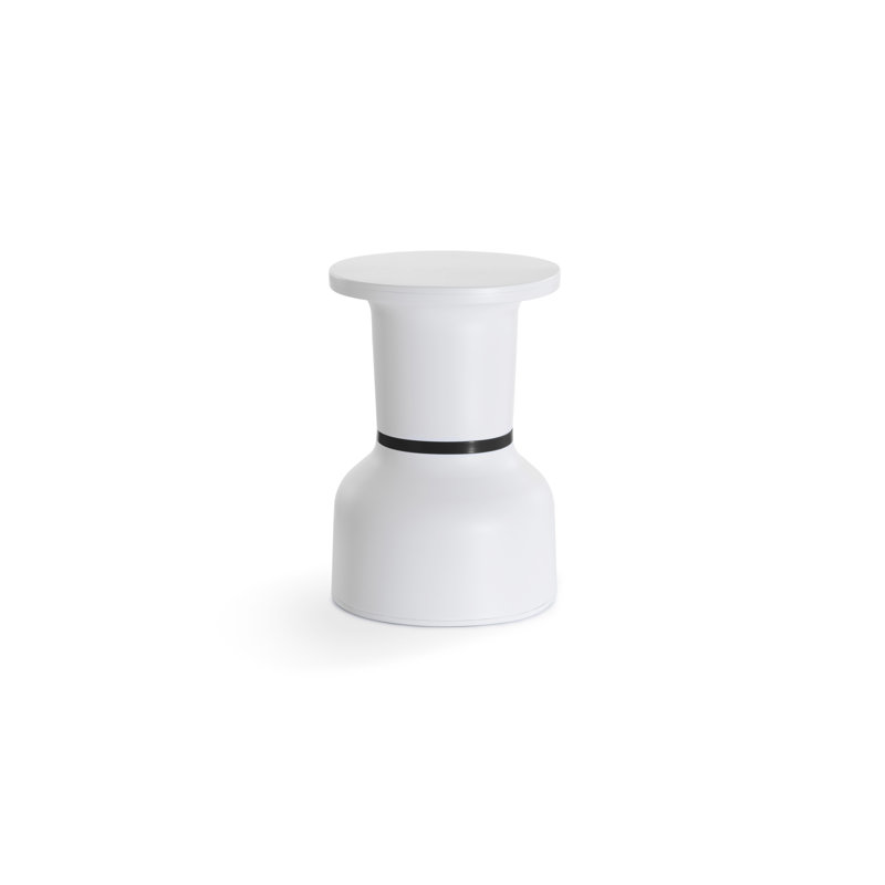Tabouret d'appoint Paheko HE, Blanc / Noir