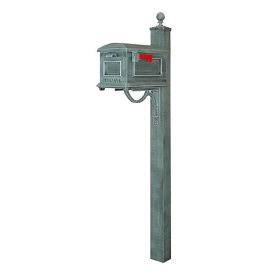 Aluminum Post Mounted Mailbox