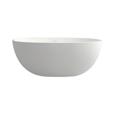 55" Solid Surface Soaking Bathtub