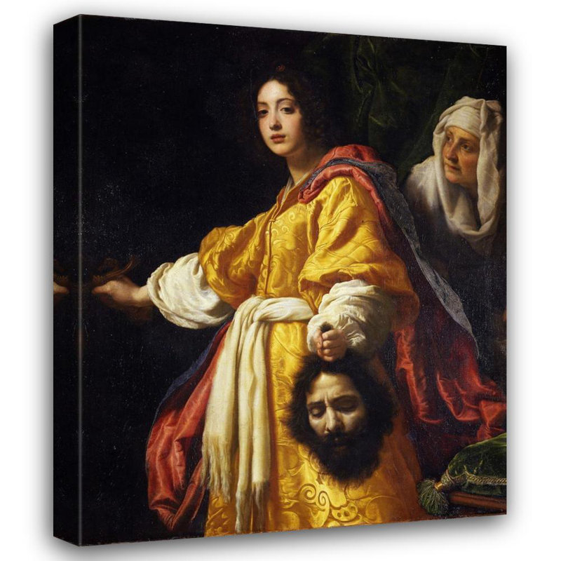 "Judith with the Head of Holofernes" by  Cristofano Allori - Gallery Wrap Canvas Wall Art, 24" H x 17" W