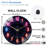 LED Neon Light Clock Decor for Home Wall Decoration_1 Art - 12'' Modern Glass Wall Clock
