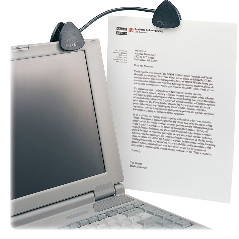 Copyholder cygne kensington flexclip