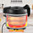 Commercial Rice Cooker, 45-Cup Rice Cooker, 9.51 Qt / 9 Liter Large Rice Cooker and Warmer with Nonstick Inner Pot, Fast Cooking and 12-Hour Keep Warm, Featuring Rice Cup and Paddle