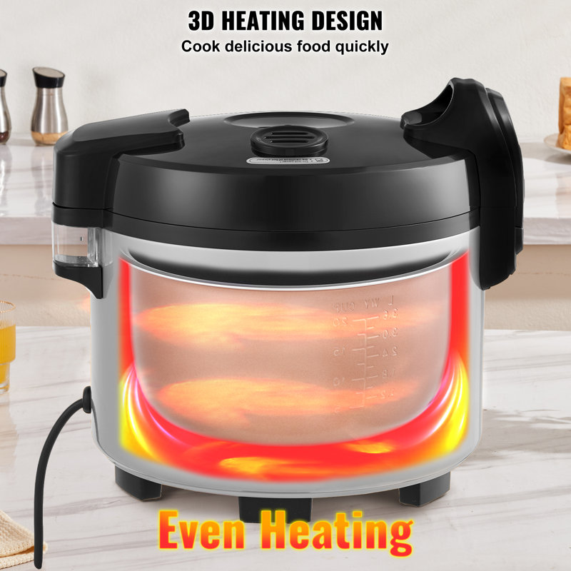 VEVOR 45-Cup Commercial Electric Non-Stick Rice Cooker