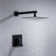 Rainlex Square Pressure Balanced Complete Shower System With Rough-in Valve