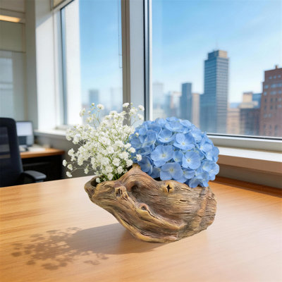 Simulated Stump Root Planter Flower Pot
