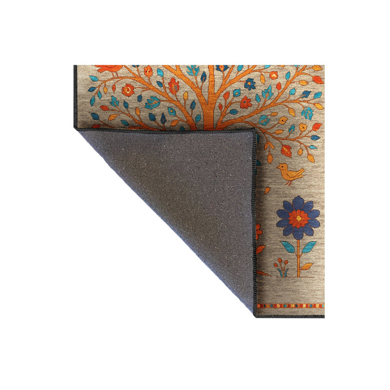 Tapis gris tissé Mosso, 3 pi 3 po x 4 pi 11 po