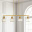 Luminaire suspendu pour îlot de cuisine 4 lumières avec abat-jour en verre-1051618527-1052689594