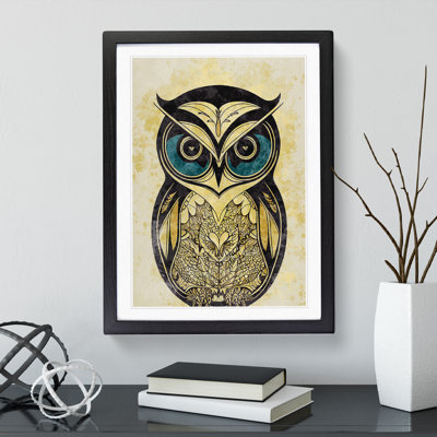 XV1022-78X A Luscious Owl - Single Picture Frame Print