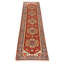 Tapis de couloir unique en laine noué à la main de style nouvel âge 2 pi 6 po x 11 pi 10 po Tereso brun foncé / cuivre foncé / bleu marine foncé