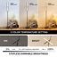 Jasai 168cm Black Novelty LED Dimmable Floor Lamp with Remote