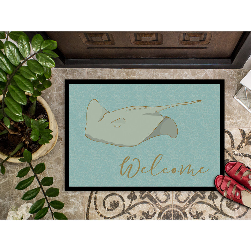 Tapis de porte d’extérieur anti-dérapant welcome Santana, H 0,2 po x l 36 po x P 24 po