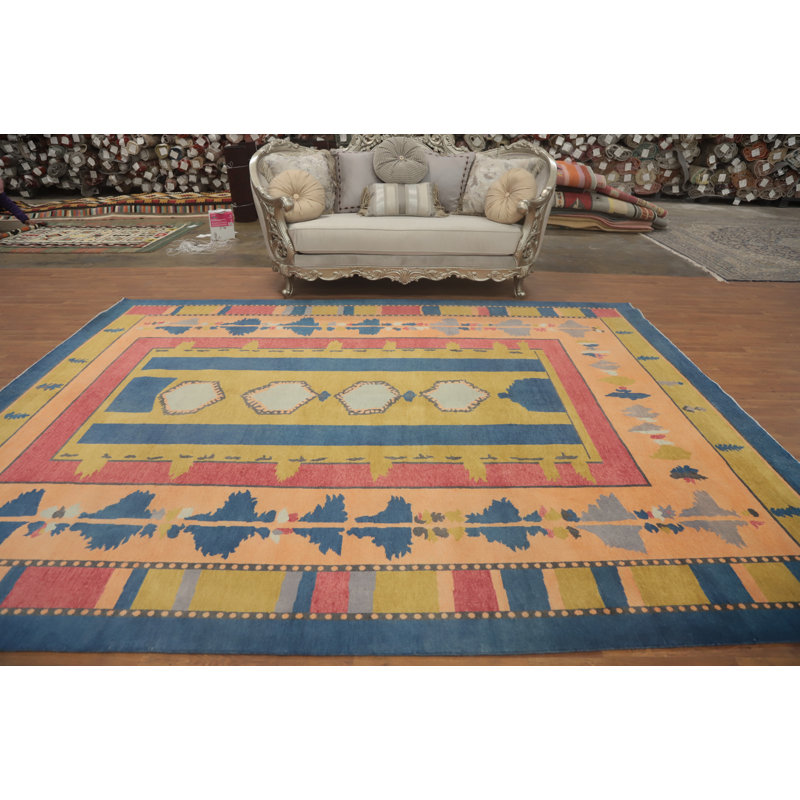 Tapis oriental géométrique 9 x 12
