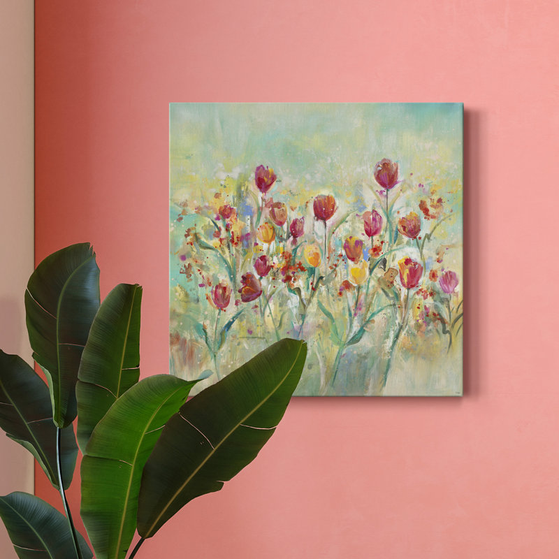 " Summer Tulips ", 10" H x 10" W x 1.5" D