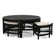 Raffles Rattan Cocktail Table with Benches