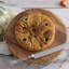 Acacia Wood Beaded Footed Cake Plate
