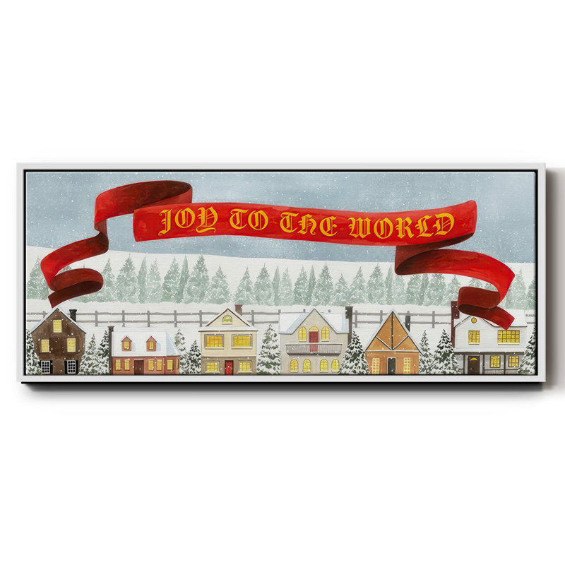 Holiday Village - toile encadrée, H 8 po x l 20 po