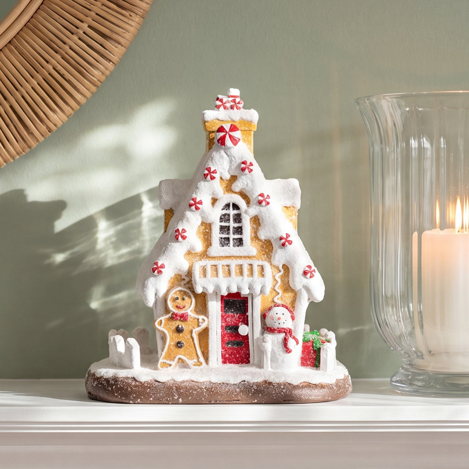 Snowy Gingerbread House
