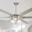 Grand ventilateur de plafond moderne 70 "avec lumières DEL et télécommande Jasmien
