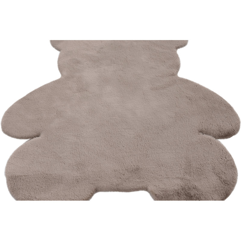 Luna Solid Colour Hand Tufted Area Rug, Novelty  78 x 97cm, Taupe