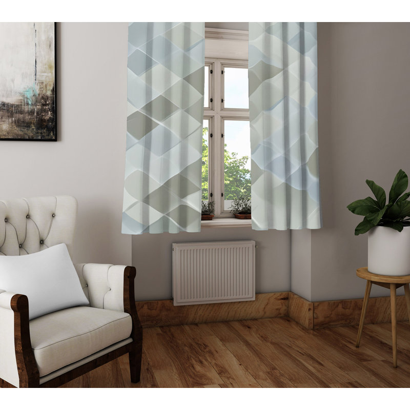 Paire de rideaux semi-transparents Destinae, L 40 po x L 52 po
