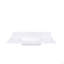 Comptoir de meuble-lavabo en marbre de 43 pouces, comptoir de meuble-lavabo blanc avec 1 trou pré-percé, comptoir de salle de bain avec lavabo central rectangulaire encastré et dosseret de 4 po de hauteur, Bianco Carrara Venato