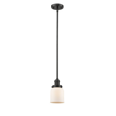 Luminaire suspendu en forme de cloche à 1 lumière Dominica