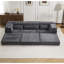 Canapé 3 places Mahjong surdimensionné avec sectionnel modulaire convertible, tissu polaire circulaire, aucun assemblage requis, mousse à mémoire de forme haute densité, oreillers pour une ambiance relaxante, matelas de sol à compression, modulaire sans os à monter soi-même.-202129056-202129246