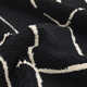 Hoxton Rectangle Geometric Hand-Knotted Cotton/Wool Area Rug in Black/White