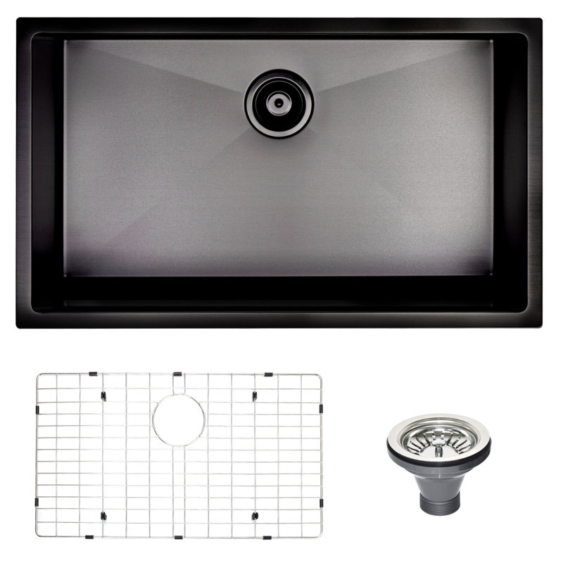 Undermount Kitchen Sink With Sink Grid